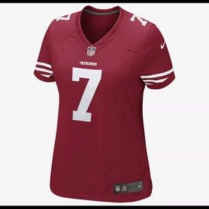 Nike #7 Colin Kaepernick 49ers STITCH Red Jersey